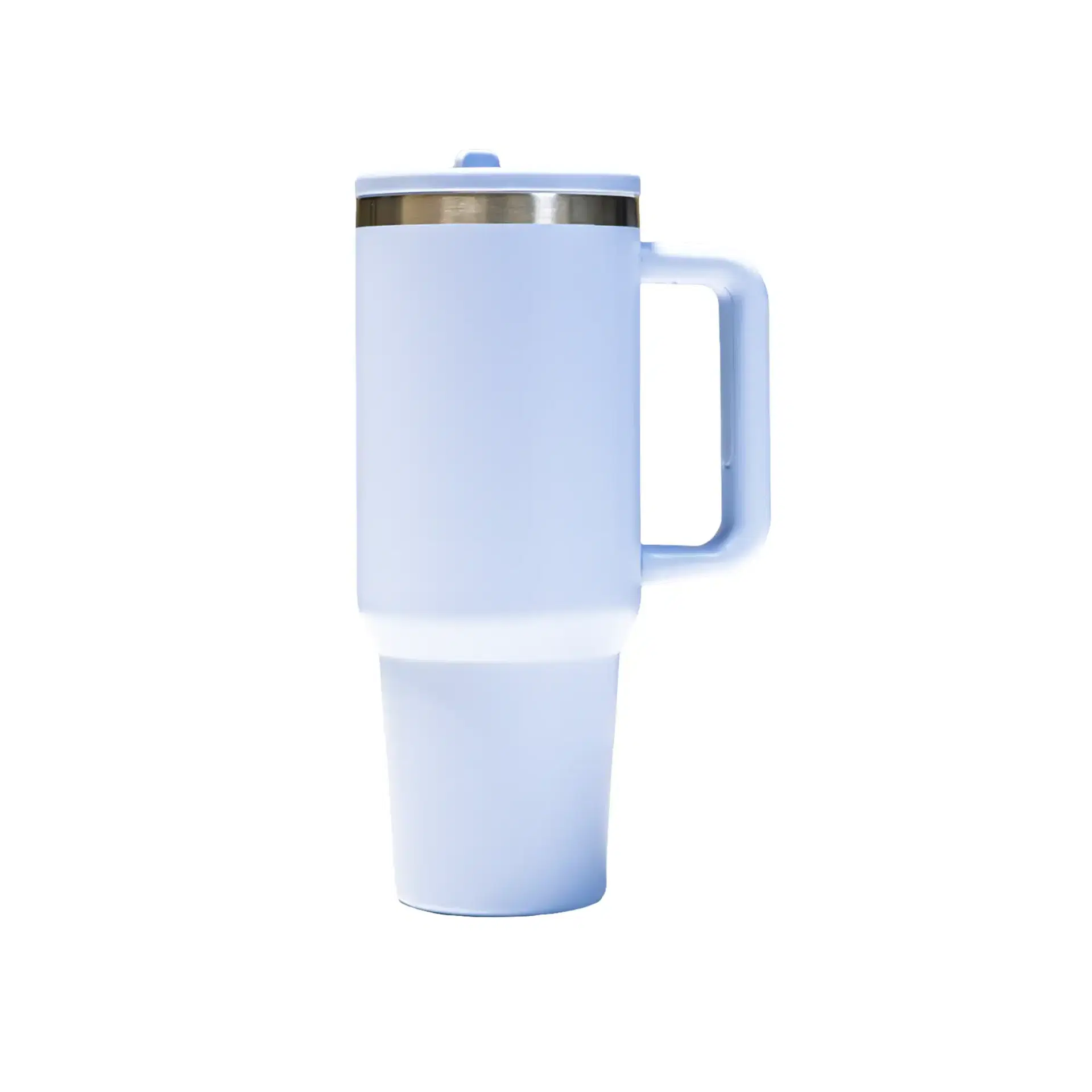 Double wall tumbler with handle and flip straw 1200 ml