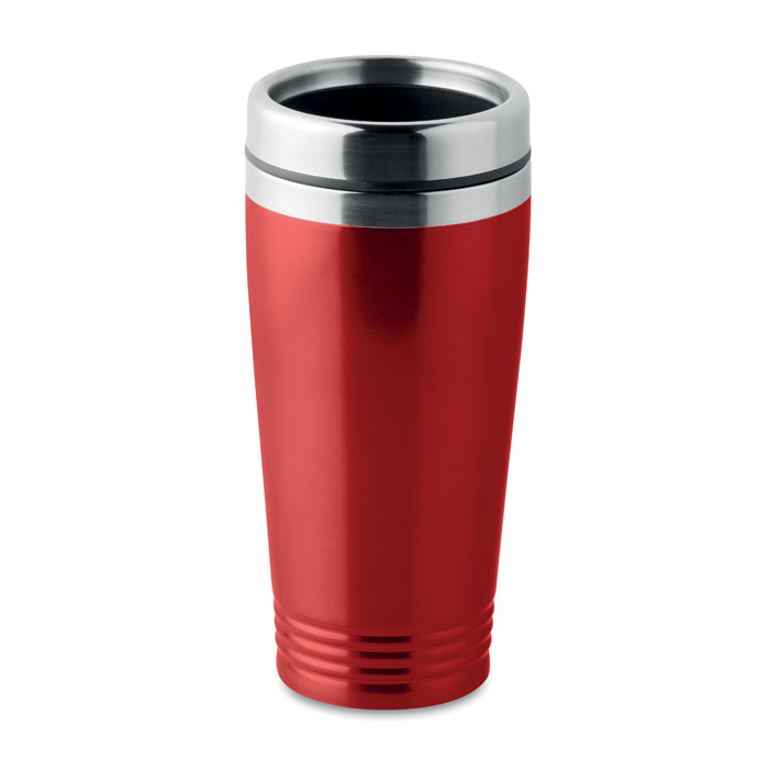 Double wall coloured travel mug 400 ml